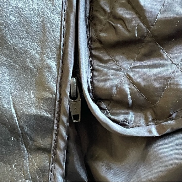 Hot Leather motorcycle Woman’s jacket Large Black Two Pockets - Picture 12 of 15